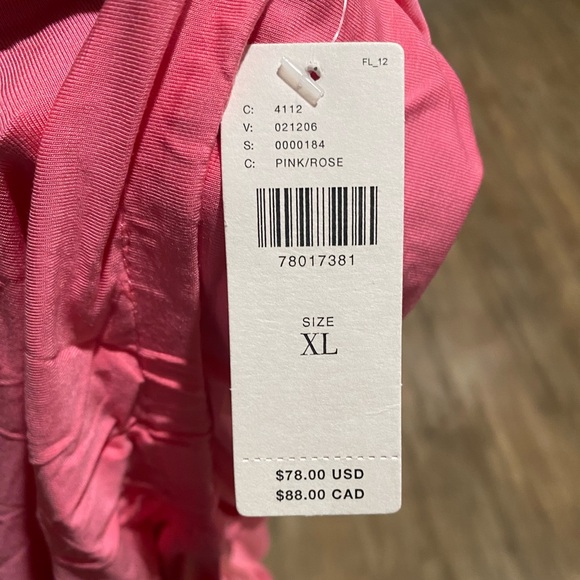 Dolan Left Coast-DOLAN Cowl Neck Halter Top-Women's Size: XL-Color: Pink-NEW!! - Picture 5 of 16